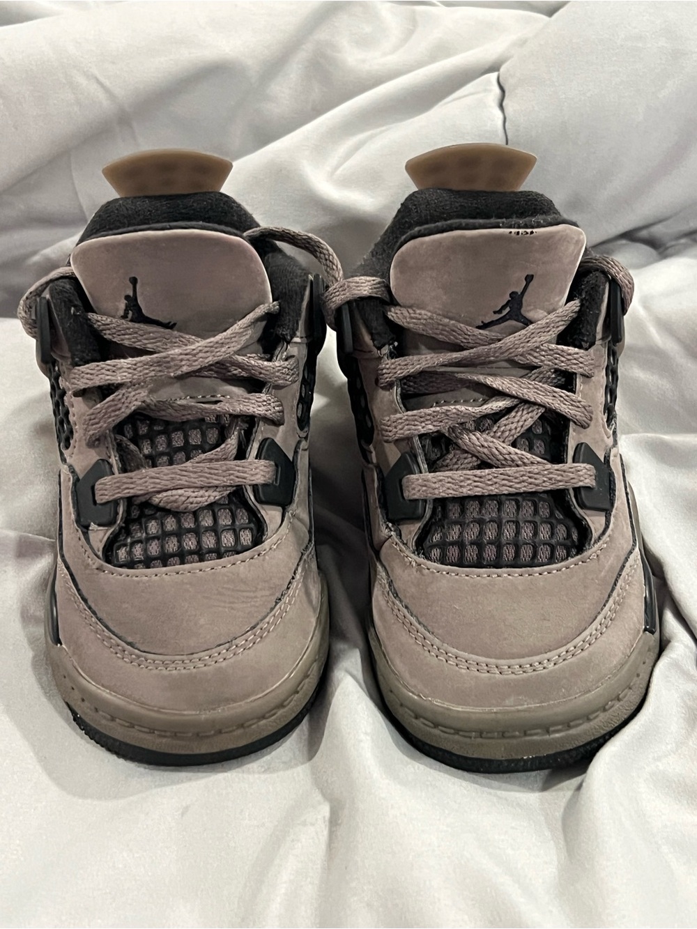 Nike Jordan 4 Retro OG TD AJ4 Cave Stone and Black Toddler 8C